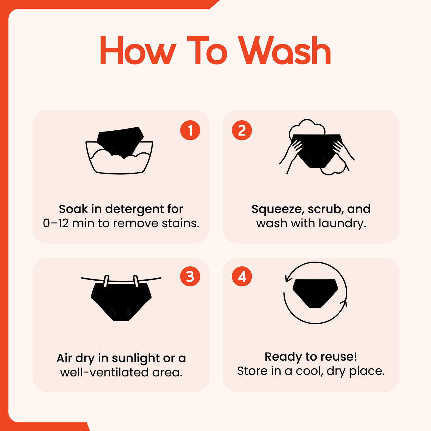 period panties wash care